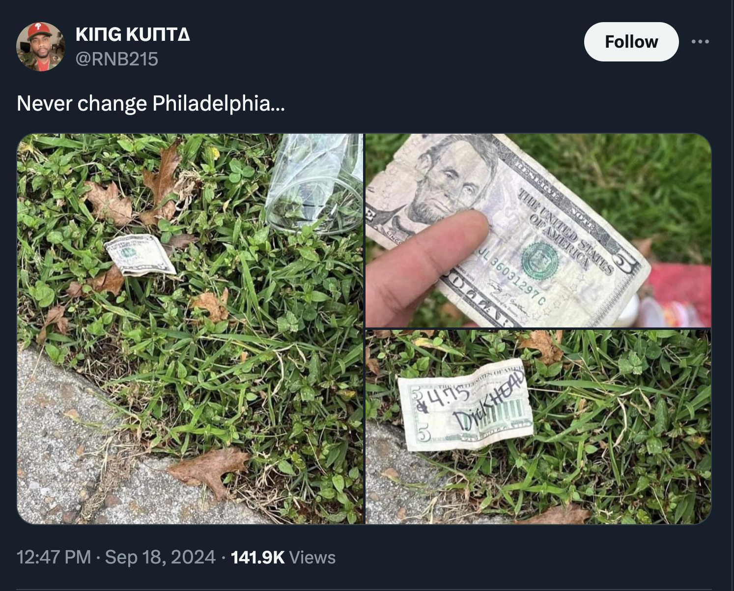 grass - King Kunta Never change Philadelphia... The United States Of America JL36031297 C Ollab Views 475 5 DickHEAD